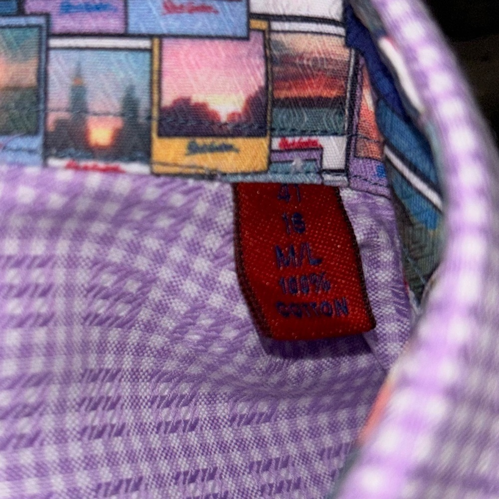 Robert Graham long sleeve flip cuff button down​​​​​​​ - Picture 7 of 8